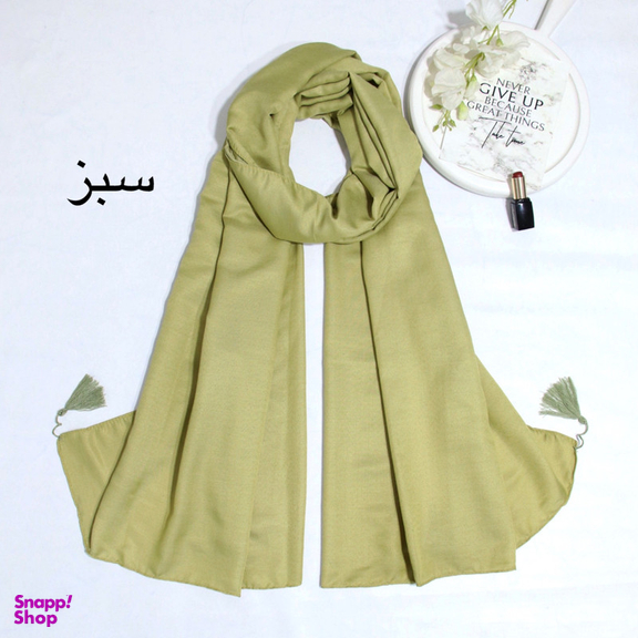 شال زنانه آنالیا مدل نخی دور دوخت منگوله دار کد 9613