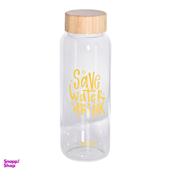 بطری آب یونیک طرح save water کد 3058 گنجایش 1.03 لیتر