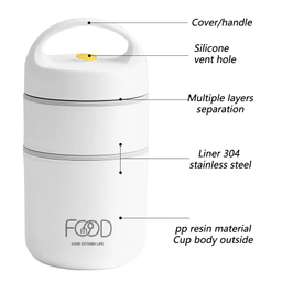 ظرف غذای کودک مدل 2 طبقه دیانا بسته 5 عددی