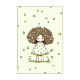 فرش ماشینی چاپی اتاق کودک اورکوم طرح بهار کد kids.9010