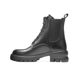 نیم بوت زنانه نوین چرم مدل 1726 WS3664 رنگ مشکی