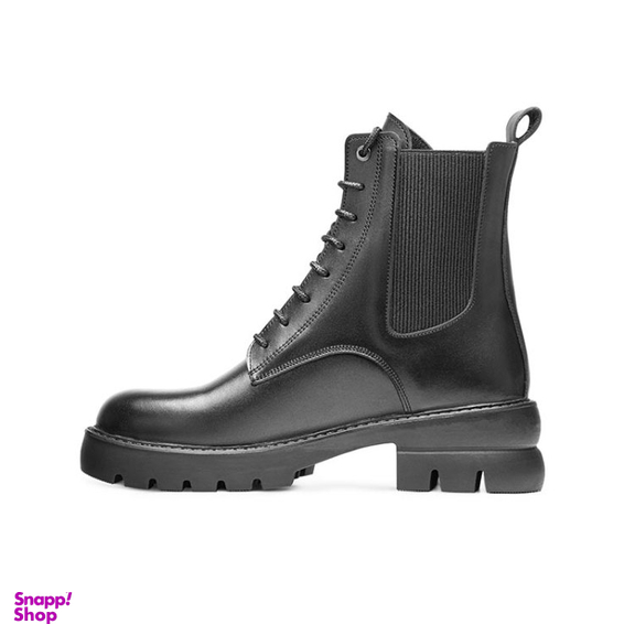 نیم بوت زنانه نوین چرم مدل 1726 WS3664 رنگ مشکی