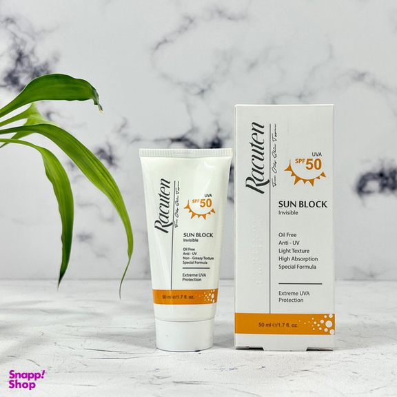 کرم ضد آفتاب بدون رنگ راکوتن مدل SPF 50 مناسب پوست چرب و مختلط حجم 50 میلی لیتر