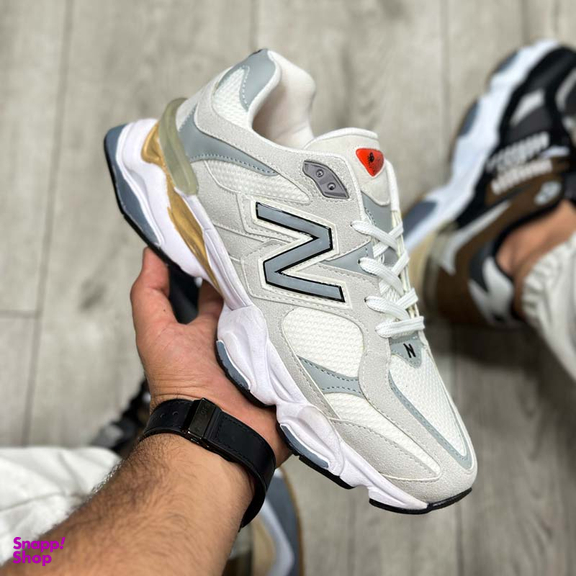 کتونی اسپرت مردانه مدل New Balance کد 8945 رنگ سفید طوسی