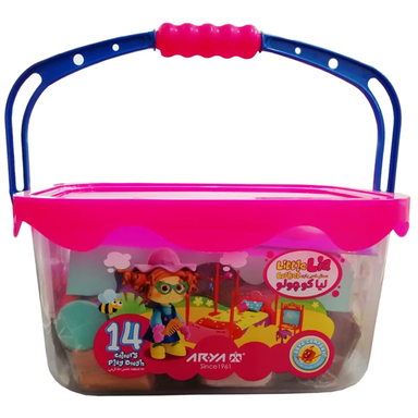 خمیر بازی آریا مدل لیا کوچولو کد 1025 بسته 14 عددی