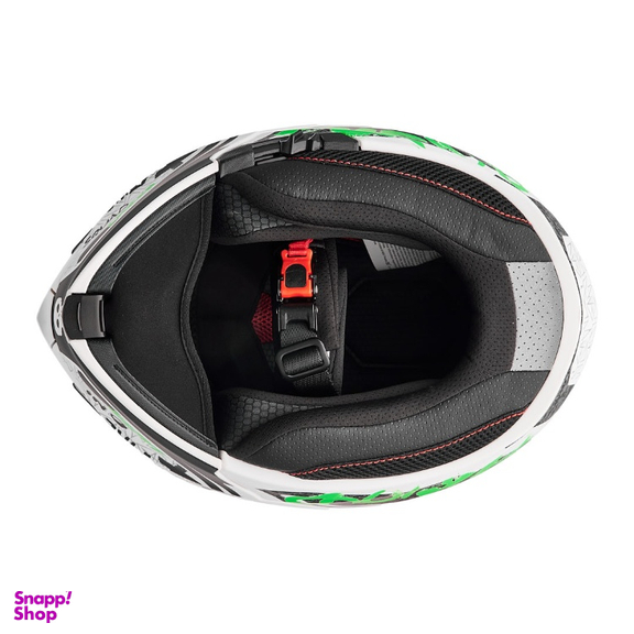 کلاه کاسکت فک متحرک فلش مدل 935SV Neon-YellowGreen-White