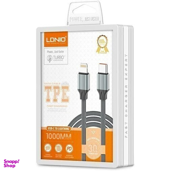 کابل دیتا Type-C به Lightning الدینیو مدل LS441i طول 1 متر