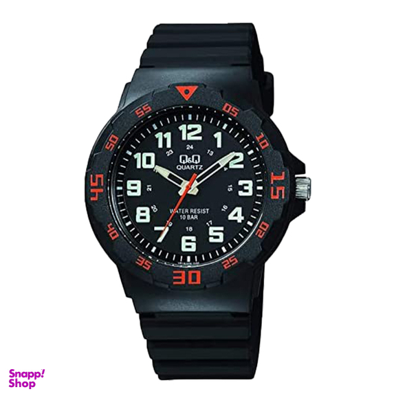 ساعت عقربه ای مردانه کیو اند کیو کد vr18j008y رنگ مشکی