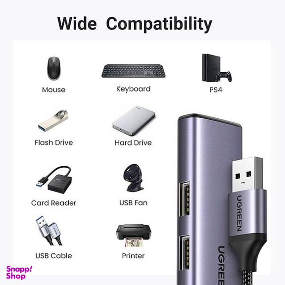 USB هاب 4 پورت یوگرین مدل CM473 کد 20805