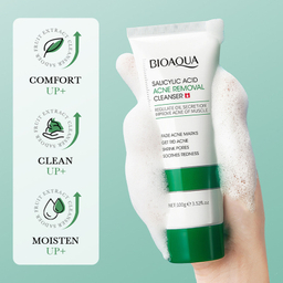 فوم شستشو صورت بایو آکوآ مدل سالیسیلیک اسید حجم 100 میلی لیتر