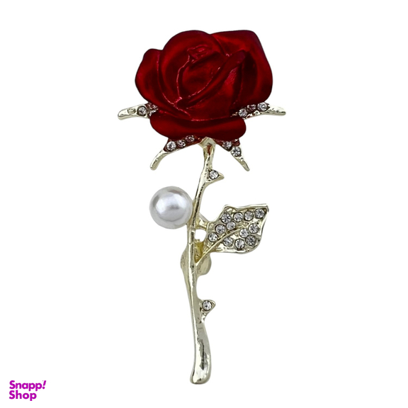 گل سینه زنانه مدل گل رز کد G4050