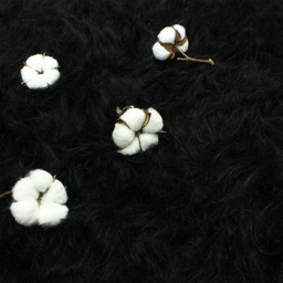 فرش ماشینی شاران هوم طرح خز پرز بلند فانتزی مدل اسفنج دار زمنیه مشکی