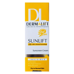 کرم ضد آفتاب رنگی درمالیفت مدل spf50 مناسب پوست خشک تا نرمال حجم 40 میلی لیتر