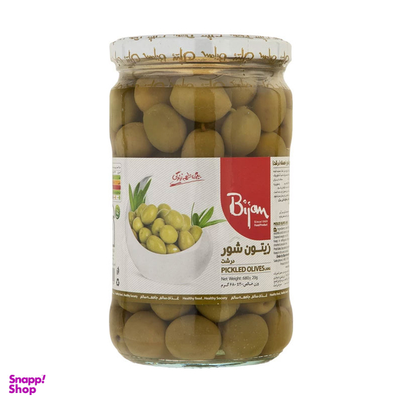 زیتون شور ویژه بیژن وزن 680 گرم