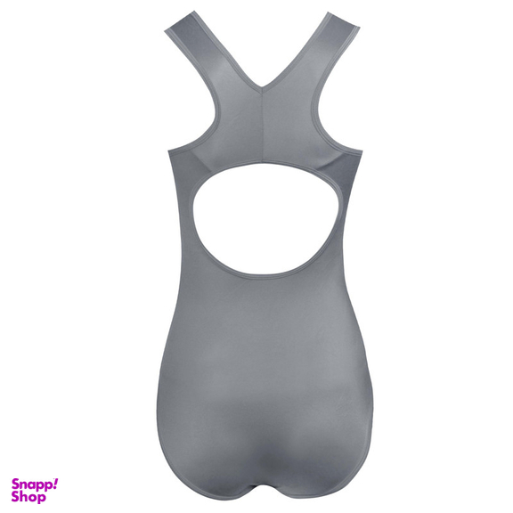 مایو زنانه ماییلدا مدل پددار یک تکه توری کد 4229-705 رنگ طوسی