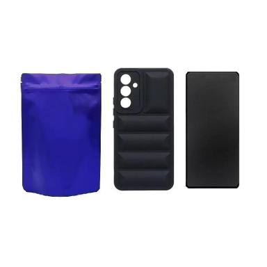 کاور گوشی موبایل مدل M-B Puffer و محافظ صفحه نمایش Privacy مناسب سامسونگ Galaxy A24