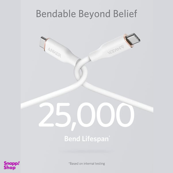 کابل فست شارژ Type-C به Type-C انکر مدل PowerLine III Flow A8552H11 طول 0.9 متر