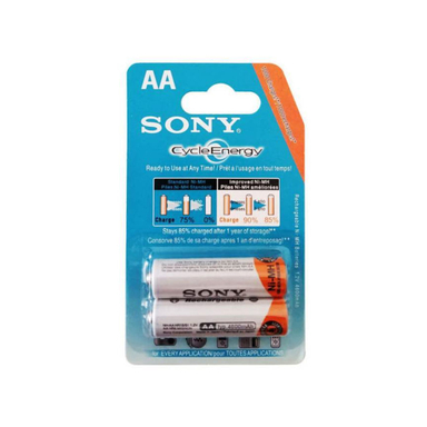 باتری قلمی قابل شارژ سونی مدل NH-AA HR1551 ظرفیت 4600 میلی آمپر ساعت بسته 2 عددی