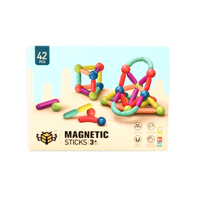 اسباب بازی مگنت میله ای متحرک ای تویز کد 88 رنگ طلایی