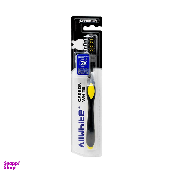 مسواک برس متوسط آل وایت مدل Carbon White