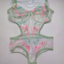 بادی زنانه نوشه پوش کد 90007 رنگ سفید