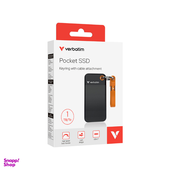 حافظه SSD اکسترنال ورباتیم مدل POCKET ظرفیت 1 ترابایت
