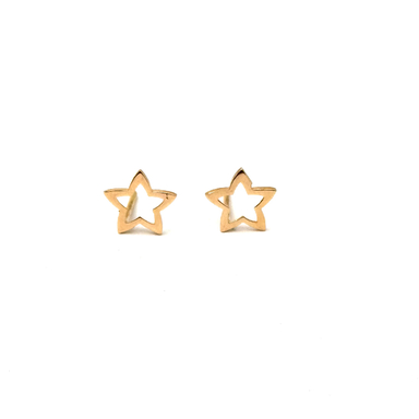 گوشواره طلا 18 عیار زنانه مدل ستاره کد 1470010