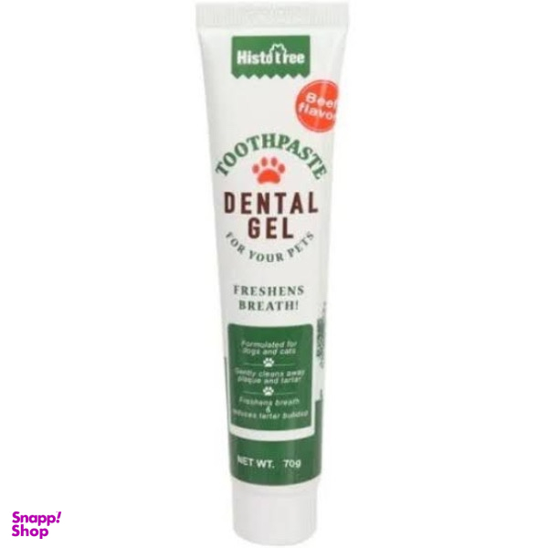 ژل دندان سگ و گربه هیستوری مدل Freshens Breath وزن 70 گرم
