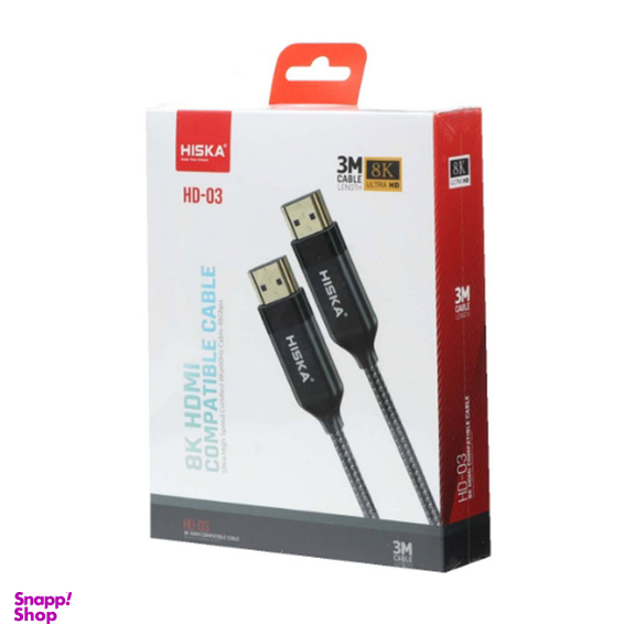 کابل HDMI 8K هیسکا مدل HD-03 طول 3 متر