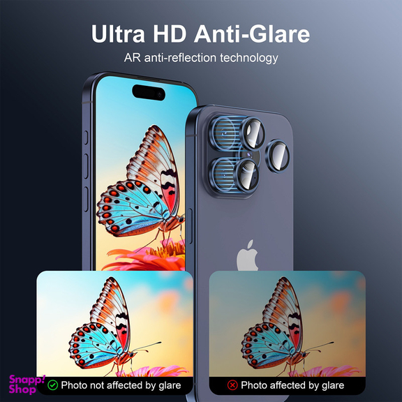 محافظ لنز دوربین بوف مدل HD-ColorLenz مناسب برای گوشی موبایل اپل Iphone 15 Pro Max / 15 Pro