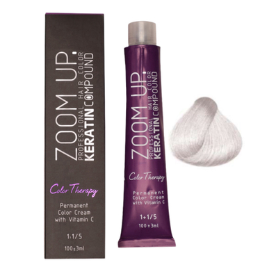 رنگ مو زوم آپ کد 12.12 رنگ هایلایت نقره ای حجم 100 میلی لیتر