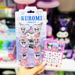 مهر مدل کرومی به همراه برچسب شب تاب بسته 6 عددی