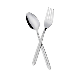 سرویس قاشق و چنگال 12 پارچه ناب استیل مدل پالرمو براق