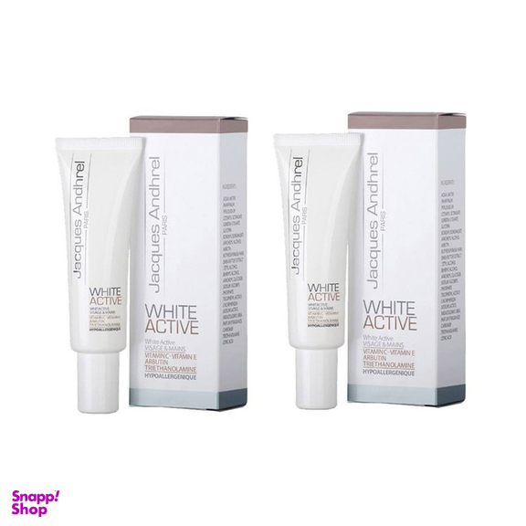کرم ضد لک ژاک آندرل پاریس مدل WHITE ACTIVE حجم 30 میلی لیتر مجموعه 2 عددی