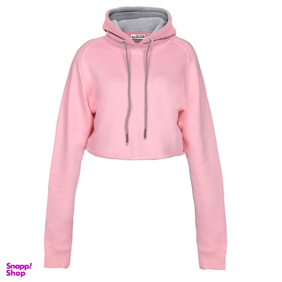 هودی کراپ زنانه فانتازیو کد 007 رنگ صورتی