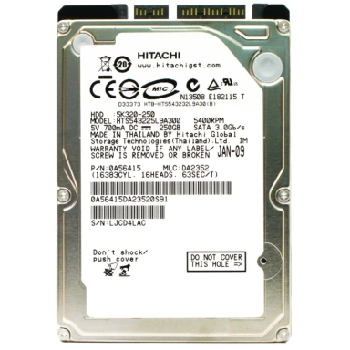هارد دیسک اینترنال هیتاچی مدل HTS543225L9A300