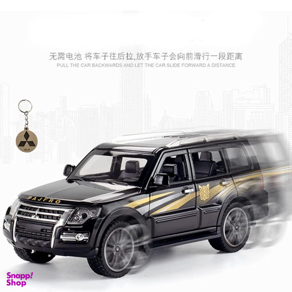 ماکت ماشین ناب سل مدل میتسوبیشی پاجرو فلزی موزیکال mitsubishi pajero به همراه جاسوییچی