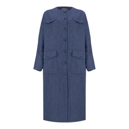 مانتو زنانه السانا مدل مهرنوش کد 216305 رنگ نفتی