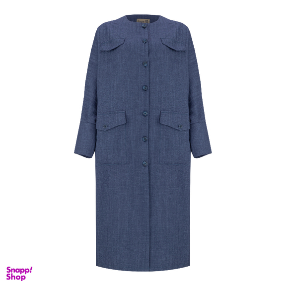 مانتو زنانه السانا مدل مهرنوش کد 216305 رنگ نفتی