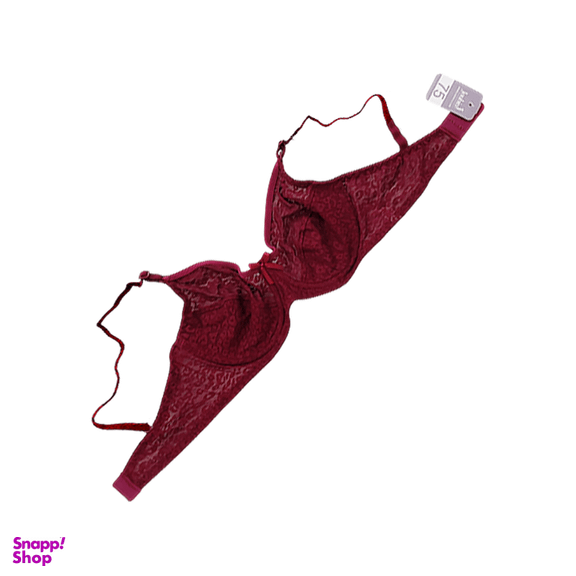 ست شورت و سوتین زنانه ژوبین کد DR-3023 رنگ زرشکی