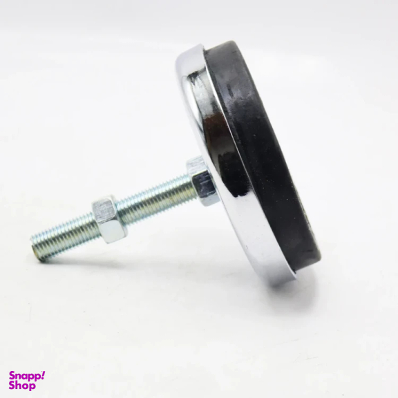 پایه ضربه گیر مدل کف لاستیکی کد YP-NIKEL CHROME-134MM/14MM