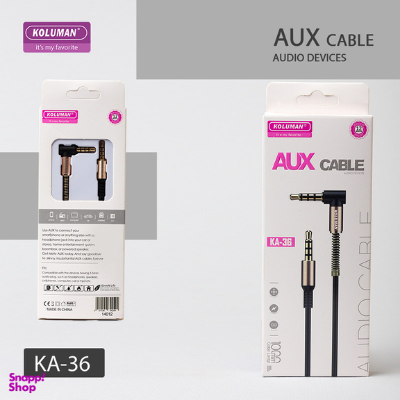 کابل AUX کلومن مدل KA - 36 طول 1 متر
