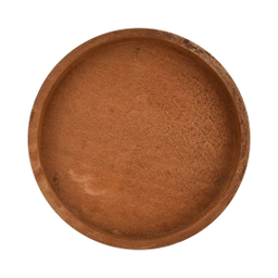 سینی چوبی مدل پایه دار طرح گرد مجموعه 5 عددی