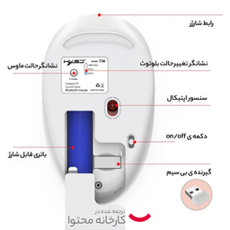 ماوس بی سیم اچ اکس اس جی مدل T36