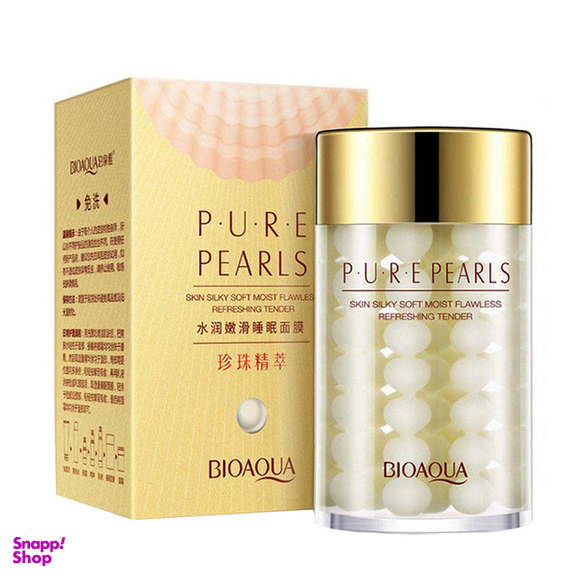 کرم ضد چروک بایو آکوا مدل P.U.R.E PEARLS حجم 120 میلی لیتر
