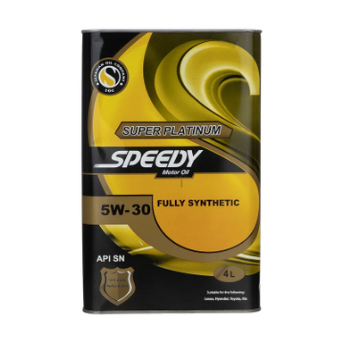 روغن موتور اسپیدی مدل سوپر پلاتینیوم 5W-30 SN حجم 4 لیتر