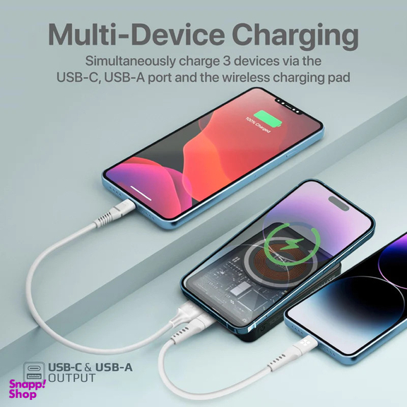 پاوربانک بی سیم پرومیت مدل TRANSPACK-10 ظرفیت 10000 میلی آمپر ساعت