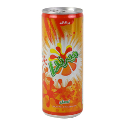 نوشابه قوطی میرندا حجم ۲۵۰ میلی لیتر بسته 6 عددی