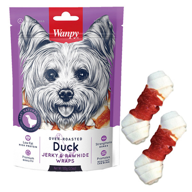 تشویقی سگ ونپی Duck Jerky & Rawhide Wraps وزن 100 گرم