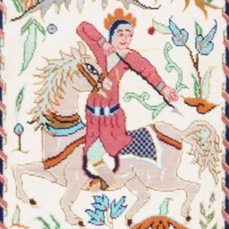 تابلو فرش دستباف سی پرشیا مدل شکارگاه کد 903524